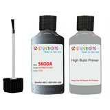 skoda touch up paint with anti rust primer ROOMSTER ANTHRACITE GREY scratch Repair Paint Code LF8J