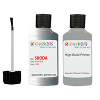 skoda touch up paint with anti rust primer YETI AQUA BLUE scratch Repair Paint Code LF8K