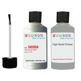 skoda touch up paint with anti rust primer FABIA ARCTIC GREEN scratch Repair Paint Code LF7W