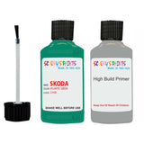 skoda touch up paint with anti rust primer FELICIA ATLANTIC GREEN scratch Repair Paint Code LF6B