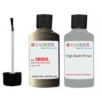 skoda touch up paint with anti rust primer KAROQ AVENTURINE GREEN scratch Repair Paint Code LC6R