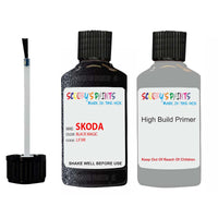 skoda touch up paint with anti rust primer KODIAQ BLACK MAGIC scratch Repair Paint Code LF9R