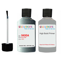 skoda touch up paint with anti rust primer OCTAVIA BLUE SPIRIT scratch Repair Paint Code LB5X