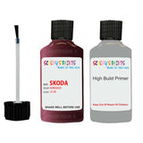 skoda touch up paint with anti rust primer FELICIA BORDEAUX scratch Repair Paint Code LF3R