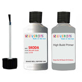 skoda touch up paint with anti rust primer YETI BRILLIANT SILVER scratch Repair Paint Code LA7W