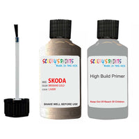 skoda touch up paint with anti rust primer KAROQ BRISBANE GOLD scratch Repair Paint Code LA8W