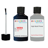skoda touch up paint with anti rust primer KAROQ CRYSTAL BLACK scratch Repair Paint Code LF9X