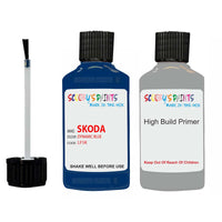 skoda touch up paint with anti rust primer OCTAVIA DYNAMIC BLUE scratch Repair Paint Code LF5K