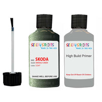 skoda touch up paint with anti rust primer KAROQ EMERALD GREEN scratch Repair Paint Code LG6Y