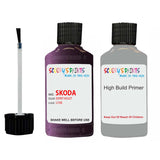 skoda touch up paint with anti rust primer OCTAVIA ESPRIT VIOLET scratch Repair Paint Code LF8E