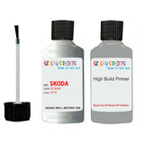 skoda touch up paint with anti rust primer RAPID ICE SILVER scratch Repair Paint Code LP7X