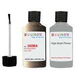 skoda touch up paint with anti rust primer ROOMSTER MATO BROWN scratch Repair Paint Code LF8N