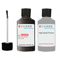 skoda touch up paint with anti rust primer SUPERB MOCCA BROWN scratch Repair Paint Code LF8M