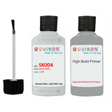 skoda touch up paint with anti rust primer OCTAVIA MOON WHITE scratch Repair Paint Code LS9R