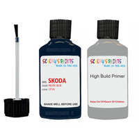 skoda touch up paint with anti rust primer KODIAQ PACIFIC BLUE scratch Repair Paint Code LF5A