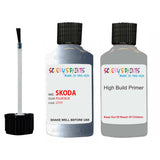 skoda touch up paint with anti rust primer ROOMSTER POLAR BLUE scratch Repair Paint Code LF5Y