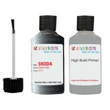 skoda touch up paint with anti rust primer SUPERB QUARTZ GREY scratch Repair Paint Code LF7Y