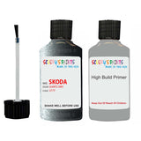 skoda touch up paint with anti rust primer ROOMSTER QUARTZ GREY scratch Repair Paint Code LF7Y