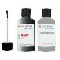 skoda touch up paint with anti rust primer YETI QUARTZ GREY scratch Repair Paint Code LF7Y