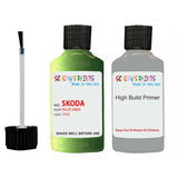 skoda touch up paint with anti rust primer RAPID RALLYE GREEN scratch Repair Paint Code LF6Z