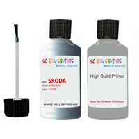 skoda touch up paint with anti rust primer ROOMSTER SHARK BLUE scratch Repair Paint Code LQ5W