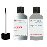 skoda touch up paint with anti rust primer OCTAVIA SILVER BLUE scratch Repair Paint Code LB5S