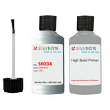 skoda touch up paint with anti rust primer SUPERB SILVER BLUE scratch Repair Paint Code LB5S
