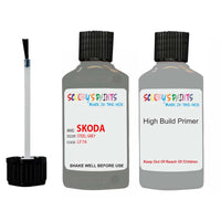 skoda touch up paint with anti rust primer SCALA STEEL GREY scratch Repair Paint Code LF7A