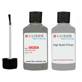 skoda touch up paint with anti rust primer YETI STEEL GREY scratch Repair Paint Code LF7A