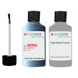 skoda touch up paint with anti rust primer OCTAVIA WATER BLUE scratch Repair Paint Code LG5Z