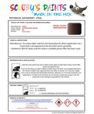 Paint For Smart Fortwo Autumn/Orient Brown Code Ebc Touch Up Scratch Stone Chip Repair