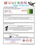 Paint For Smart Fortwo Ev-Green Code En7 Touch Up Scratch Stone Chip Repair