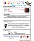 Paint For Smart Fortwo Rioja Code Eav Touch Up Scratch Stone Chip Repair