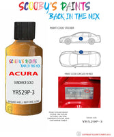 Paint For Acura Cl Sundance Gold Code Yr529P-3 Touch Up Scratch Stone Chip Repair