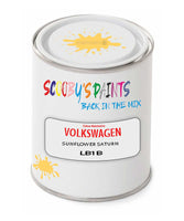 spray gun 2 pack paint Volkswagen Sunflower Saturn Yellow Code: Lb1B