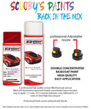 suzuki samurai bright red z8c car aerosol spray paint with lacquer 2000 2006