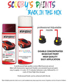 suzuki splash firebrick red znw car aerosol spray paint with lacquer 2012 2012