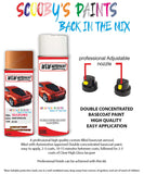 suzuki sx4 garnet orange zcm car aerosol spray paint with lacquer 2005 2007