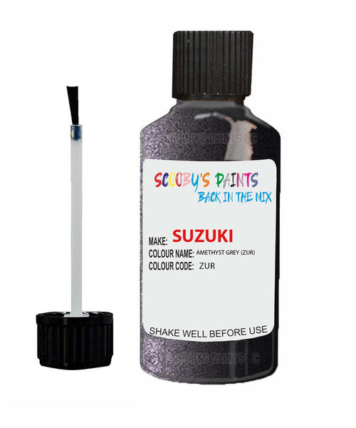 suzuki sx4 amethyst grey code zur touch up paint 2014 2015 Scratch Stone Chip Repair 