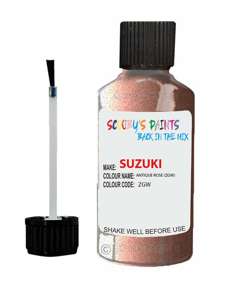 suzuki palette antique rose code zgw touch up paint 2006 2016 Scratch Stone Chip Repair 