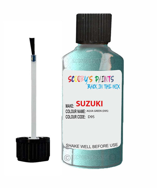 suzuki samurai aqua green code d95 touch up paint 1995 2001 Scratch Stone Chip Repair 