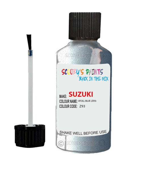 suzuki cultus atoll blue code z93 touch up paint 1997 2006 Scratch Stone Chip Repair 