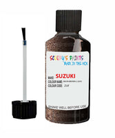 suzuki splash bison brown 2 code zuf touch up paint 2012 2015 Scratch Stone Chip Repair 