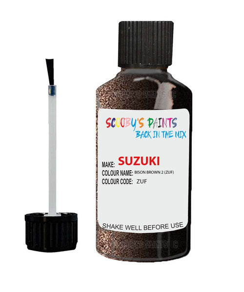 suzuki sx4 bison brown 2 code zuf touch up paint 2012 2015 Scratch Stone Chip Repair 