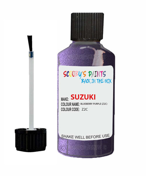suzuki wagon r blueberry purple code z2c touch up paint 1997 2002 Scratch Stone Chip Repair 
