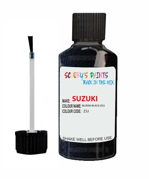 suzuki solio blueish black code z5j touch up paint 1999 2004 Scratch Stone Chip Repair 