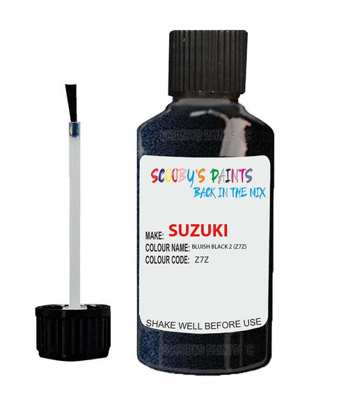 suzuki jimny bluish black 2 code z7z touch up paint 2000 2009 Scratch Stone Chip Repair 