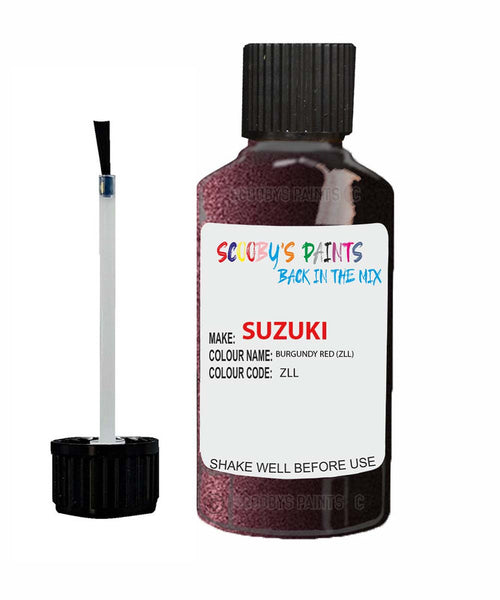 suzuki vitara burgundy red code zll touch up paint 2007 2013 Scratch Stone Chip Repair 