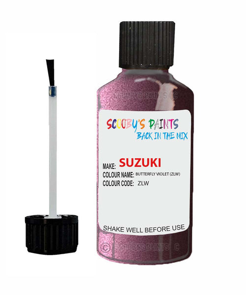 suzuki palette butterfly violet code zlw touch up paint 2008 2011 Scratch Stone Chip Repair 