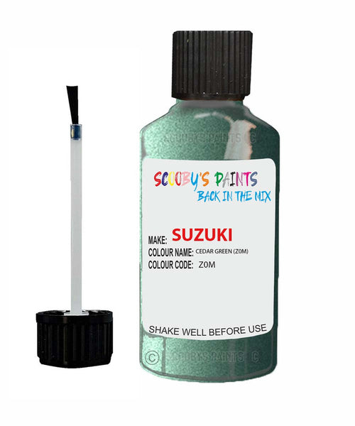suzuki cultus cedar green code z0m touch up paint 1997 2002 Scratch Stone Chip Repair 